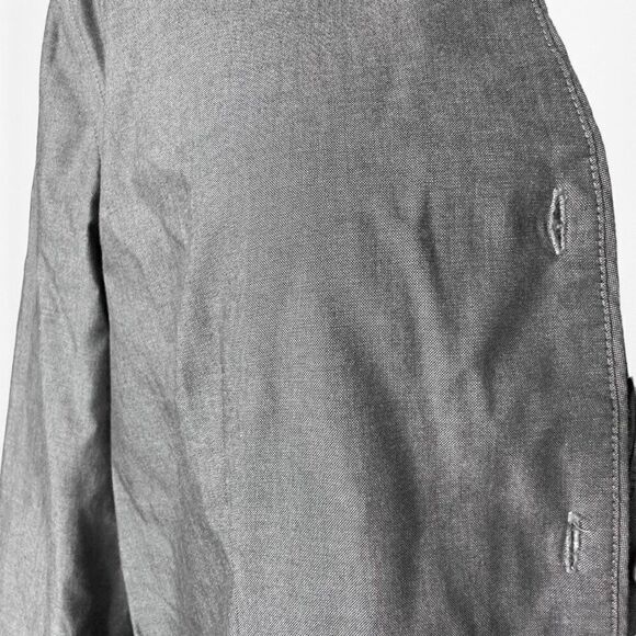 Vintage Y2K Calvin Klein Gray Button Down Long Sleeve Shirt Blouse Size 4/S/M - Picture 6 of 6